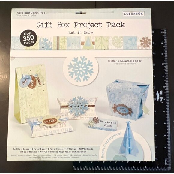 Colorbok Gift Box Project Pack "Let It Snow" Over 350 Pieces Acid & Lignin Free - Picture 1 of 8